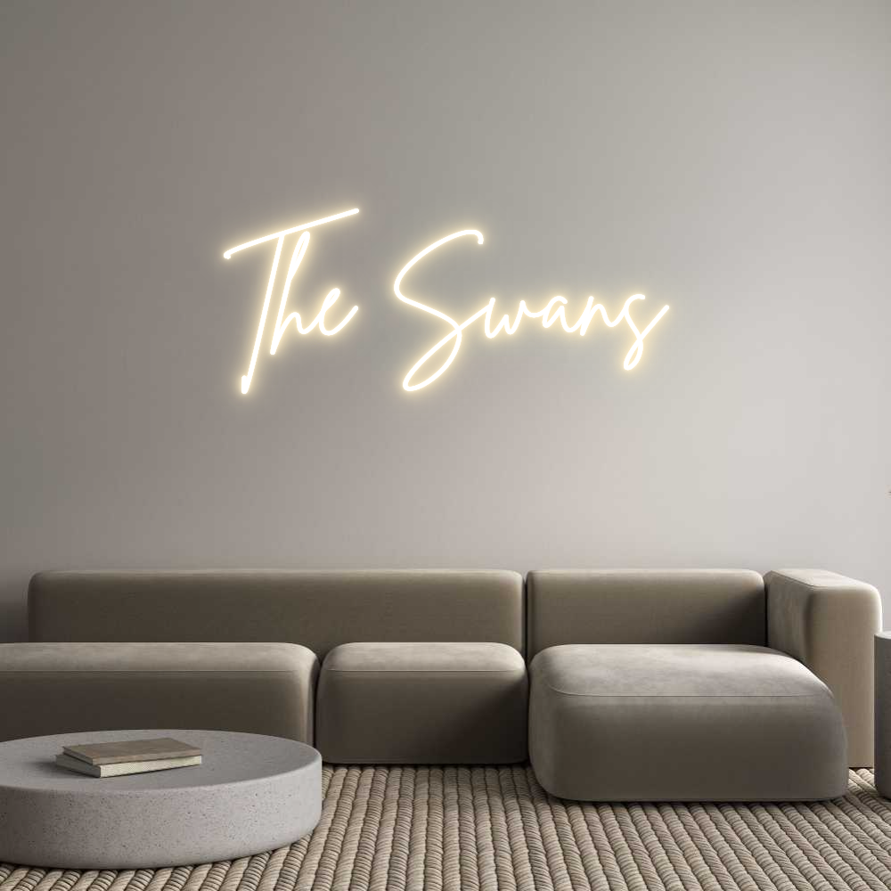 Custom Neon Sign Online Editor The Swans