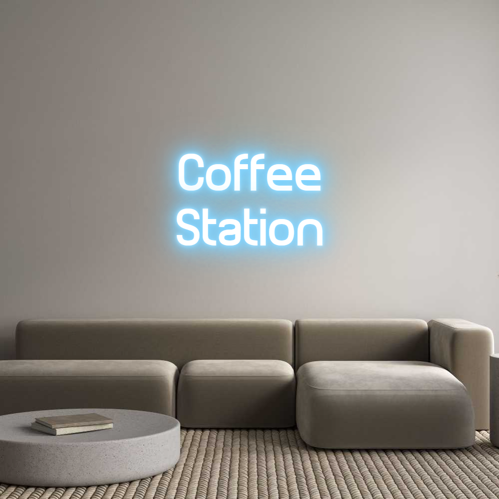 Custom Neon Sign Online Editor Coffee
Station