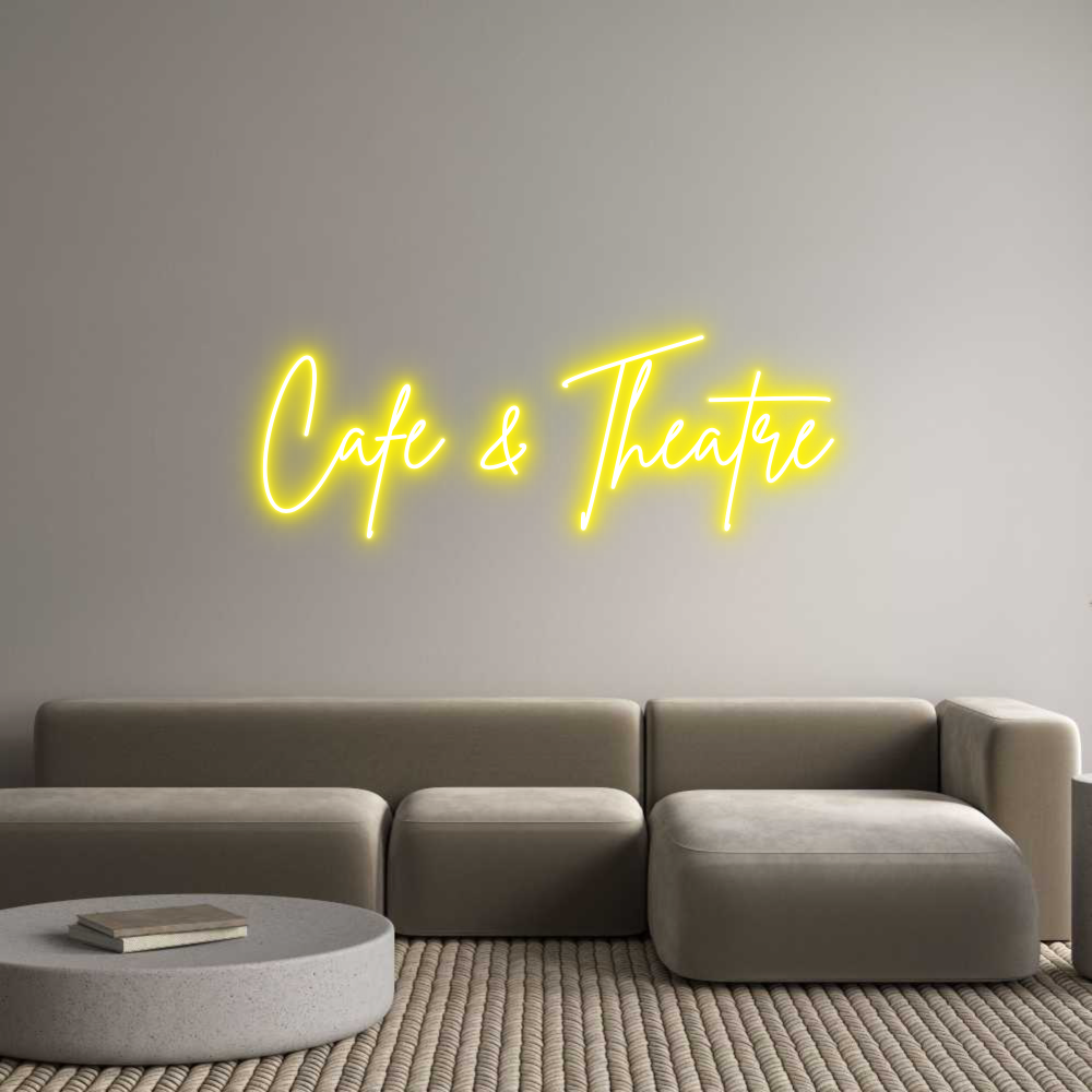 Custom Neon Sign Online Editor Cafe & Theatre