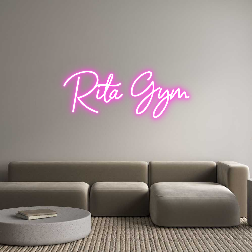 Custom Neon Sign Online Editor Rita Gym