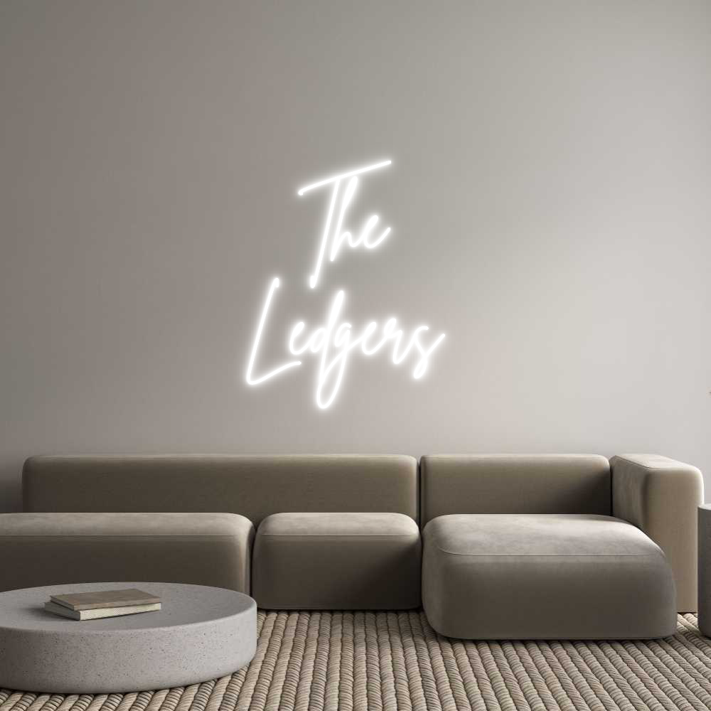 Custom Neon Sign Online Editor The 
Ledgers