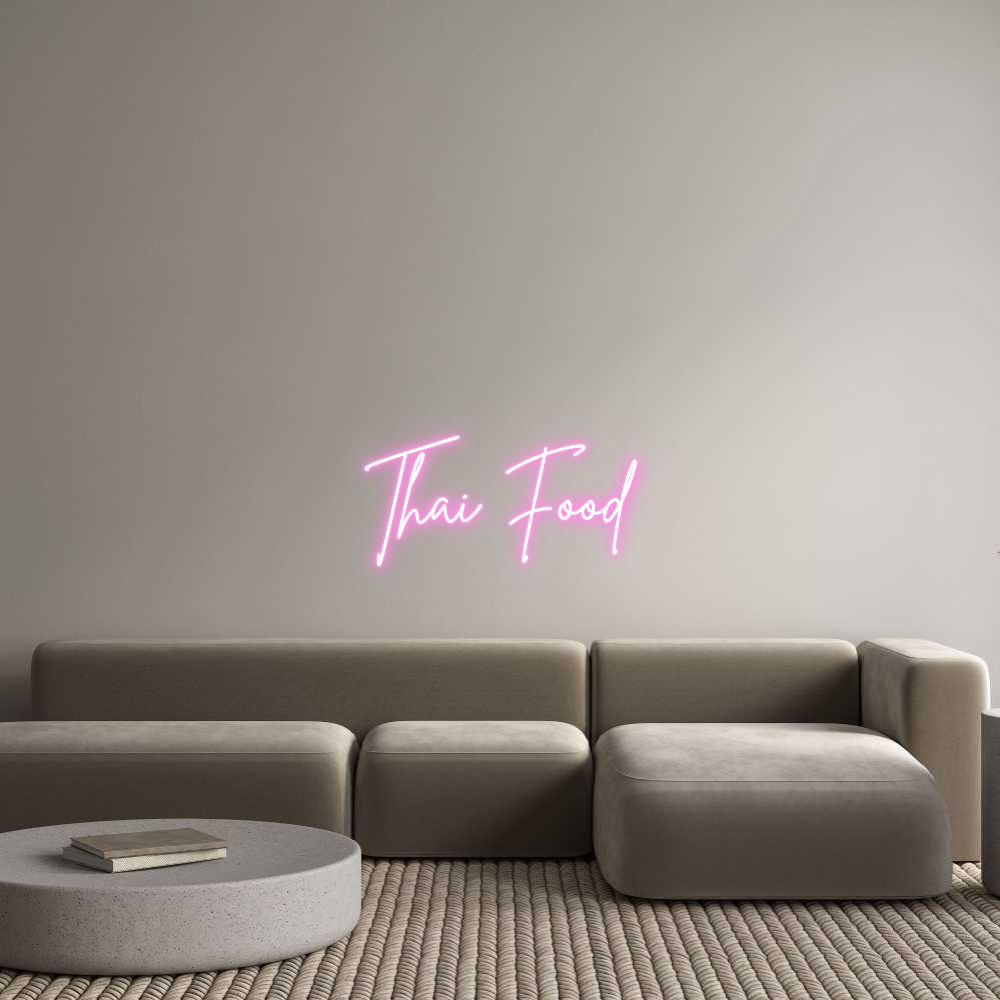 Custom Neon Sign Online Editor Thai Food