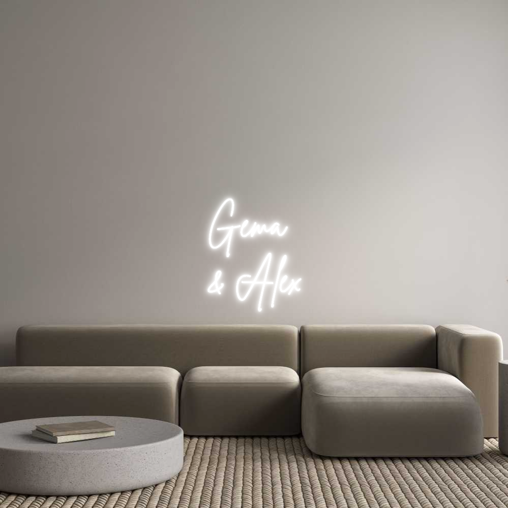 Custom Neon Sign Online Editor Gema
& Alex