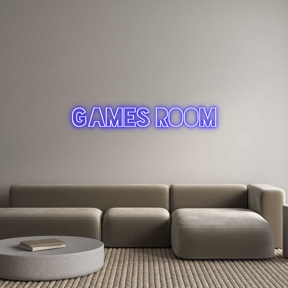 Custom Neon Sign Online Editor Games Room