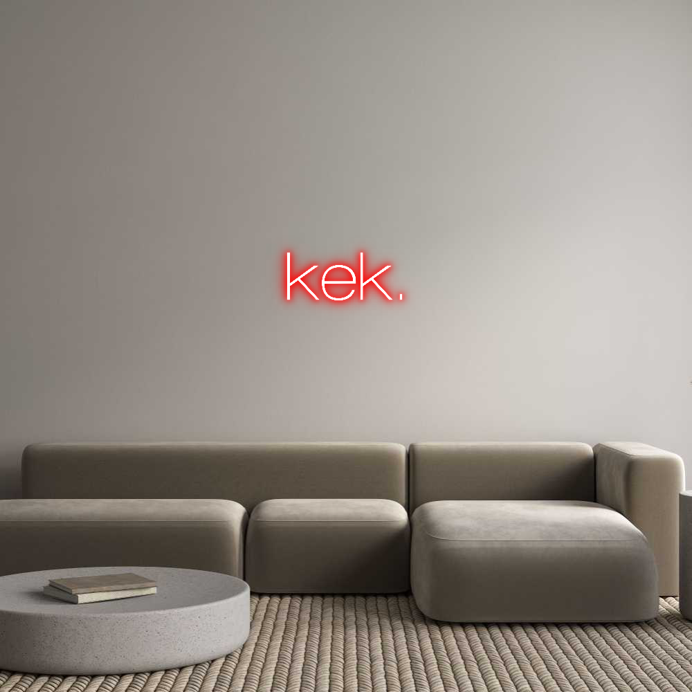 Custom Neon Sign Online Editor kek.