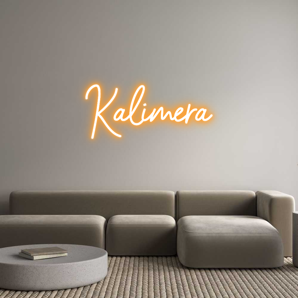 Custom Neon Sign Online Editor Kalimera