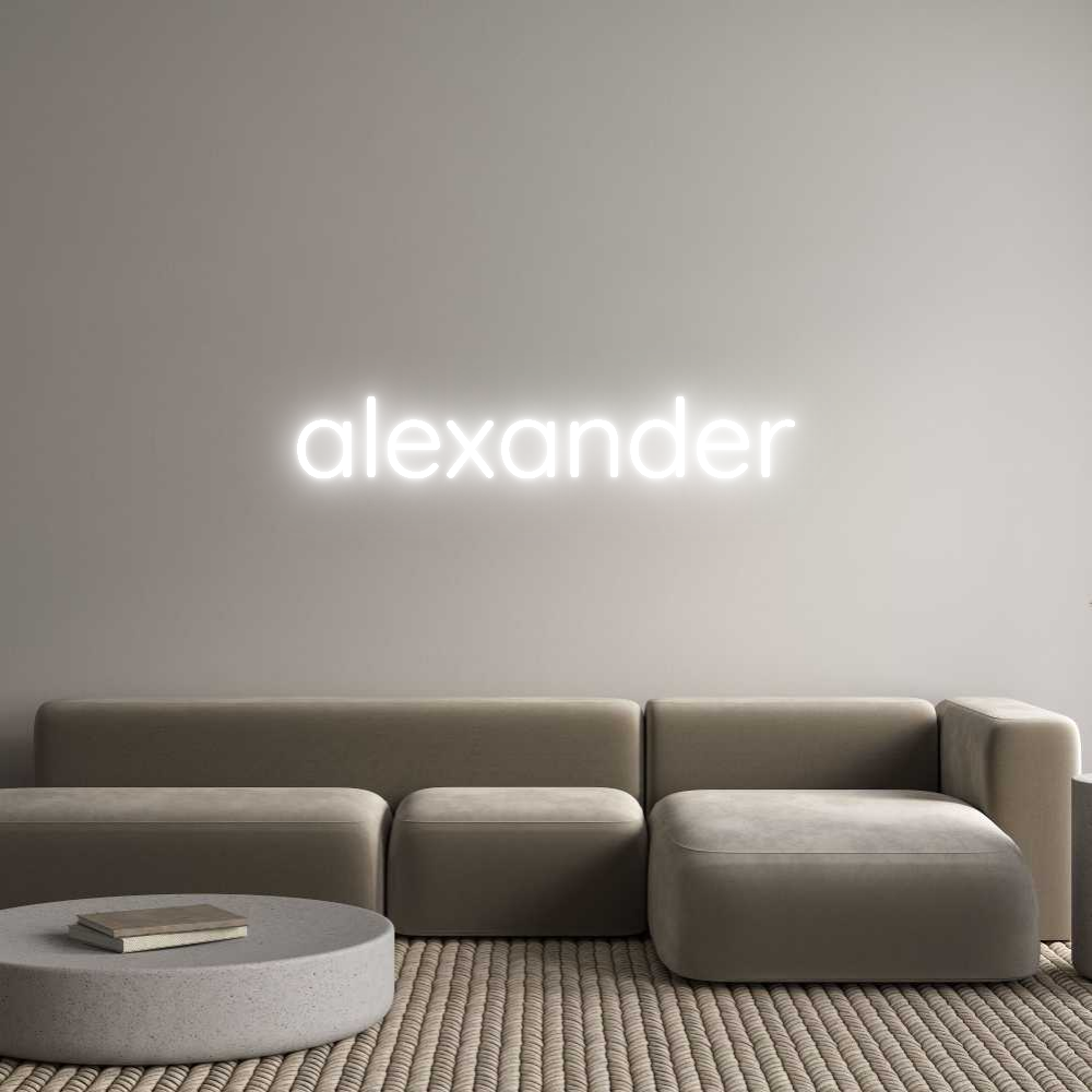 Custom Neon Sign Online Editor alexander