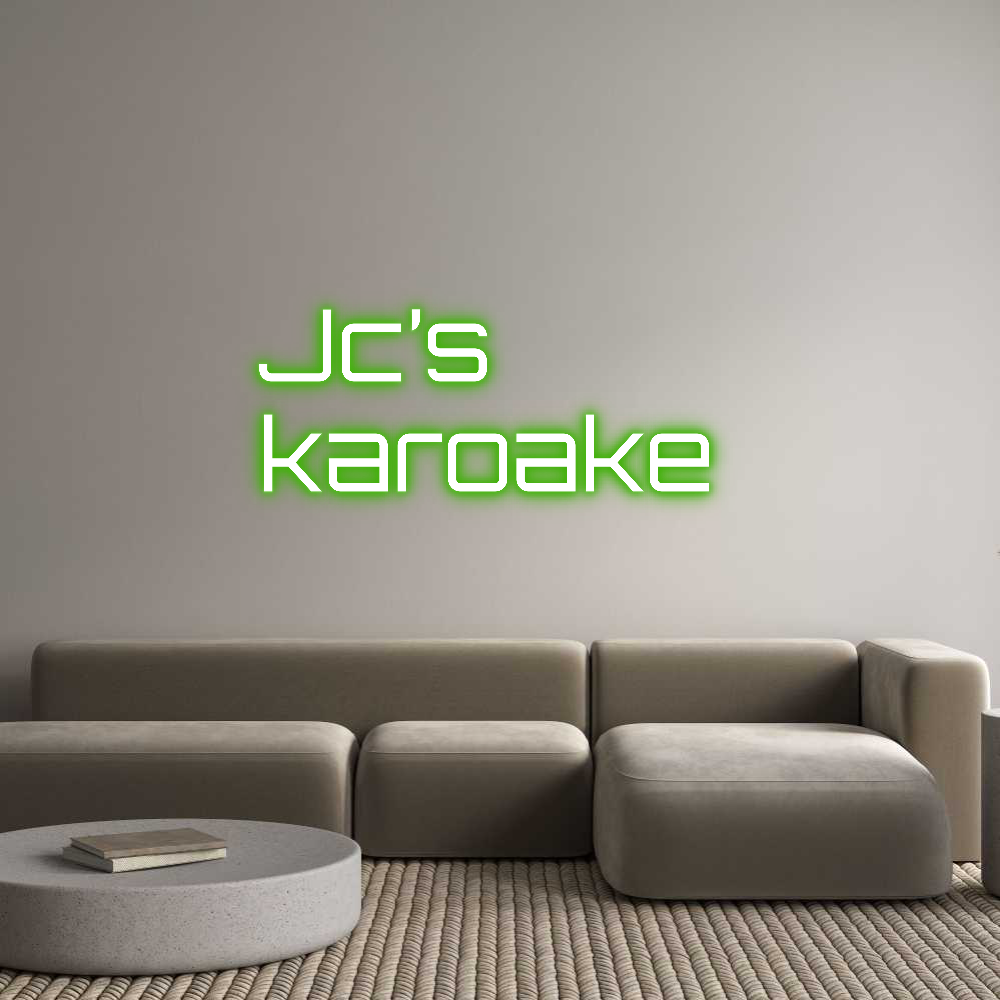 Custom Neon Sign Online Editor Jc’s 
karoake