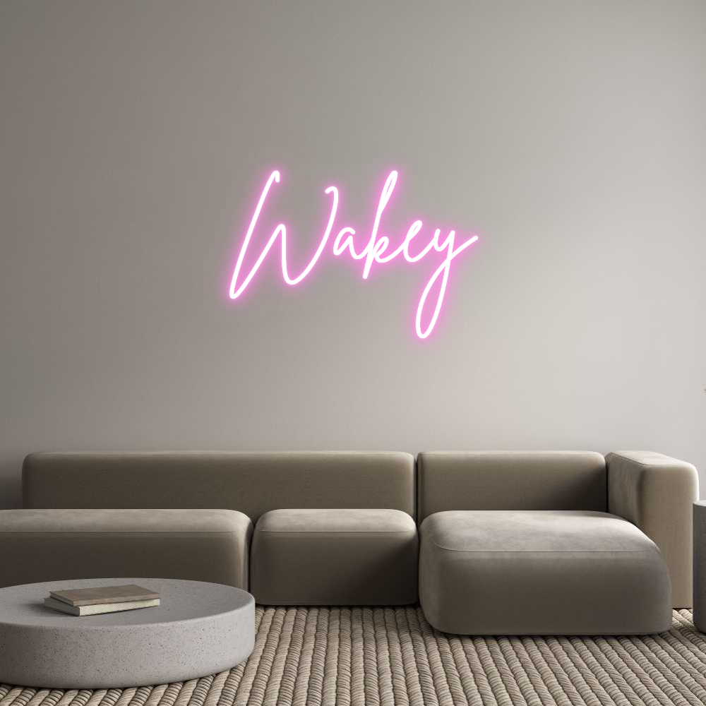 Custom Neon Sign Online Editor Wakey