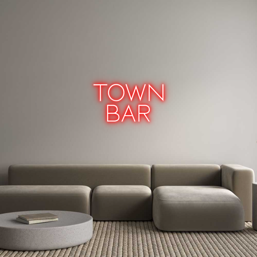Custom Neon Sign Online Editor TOWN
BAR