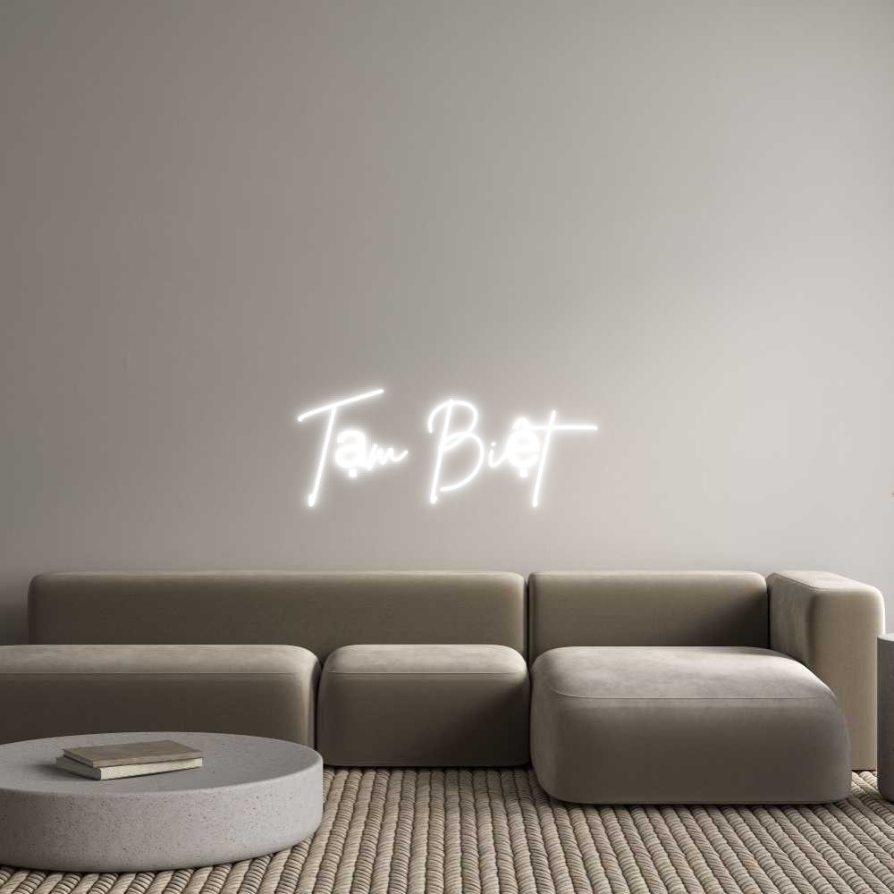 Custom Neon Sign Online Editor Tạm Biệt