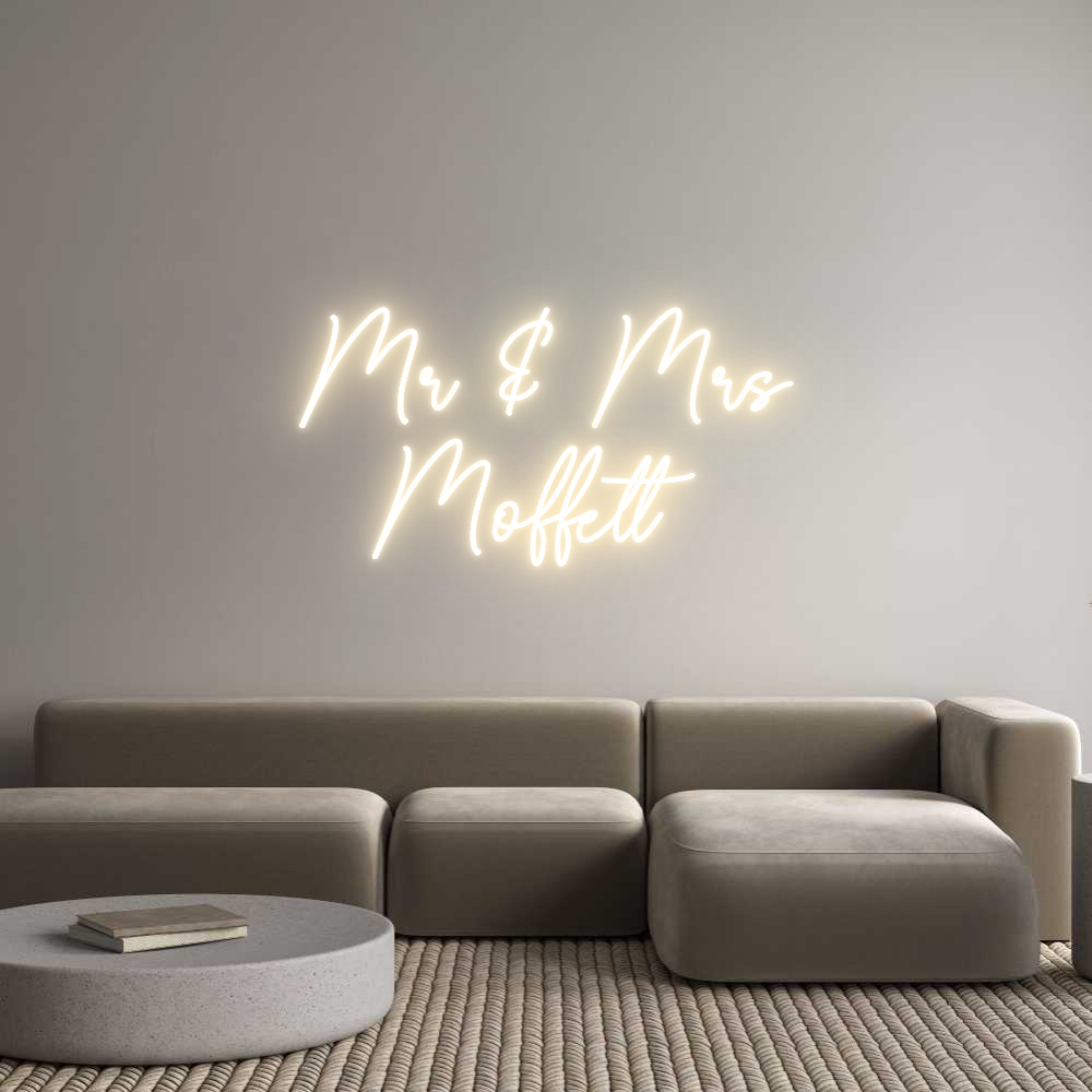Custom Neon Sign Online Editor Mr & Mrs
  M...