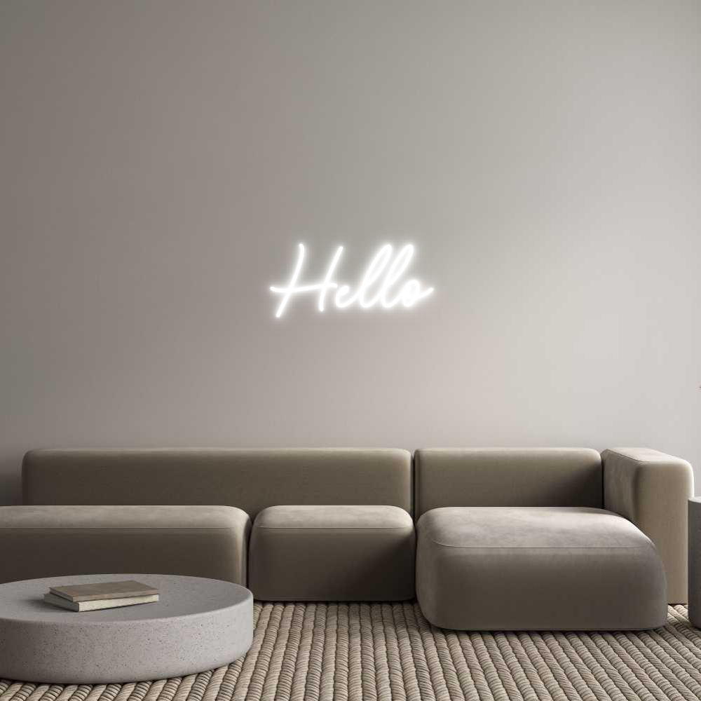 Custom Neon Sign Online Editor Hello