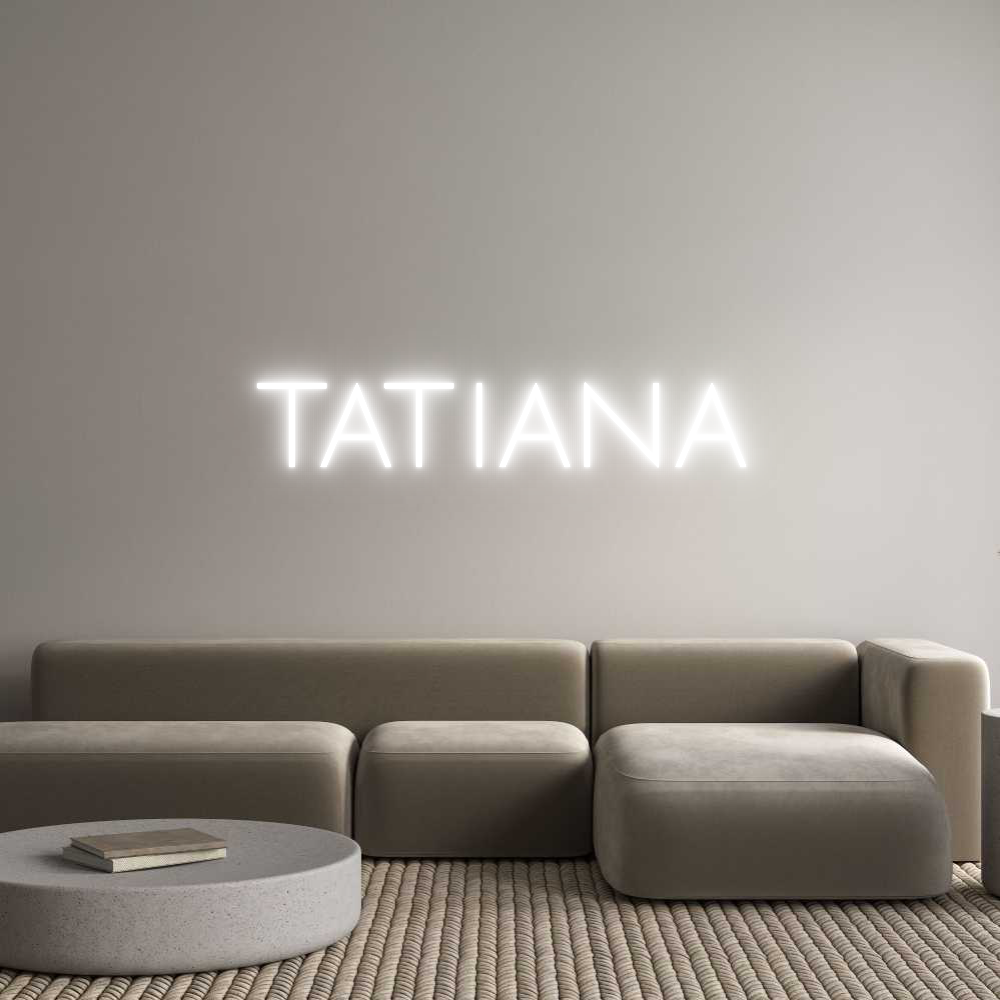 Custom Neon Sign Online Editor TATIANA