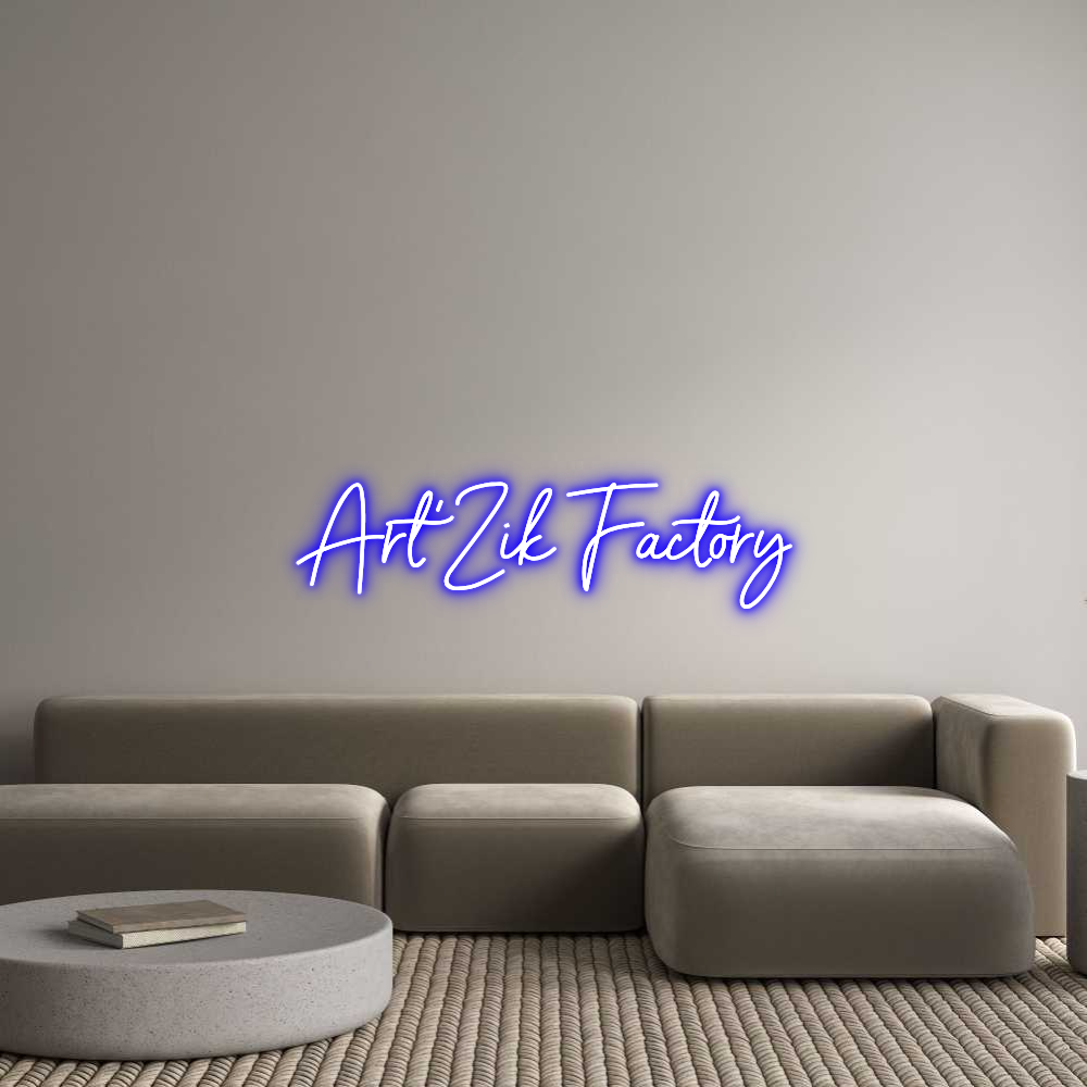 Custom Neon Sign Online Editor Art'Zik Facto...