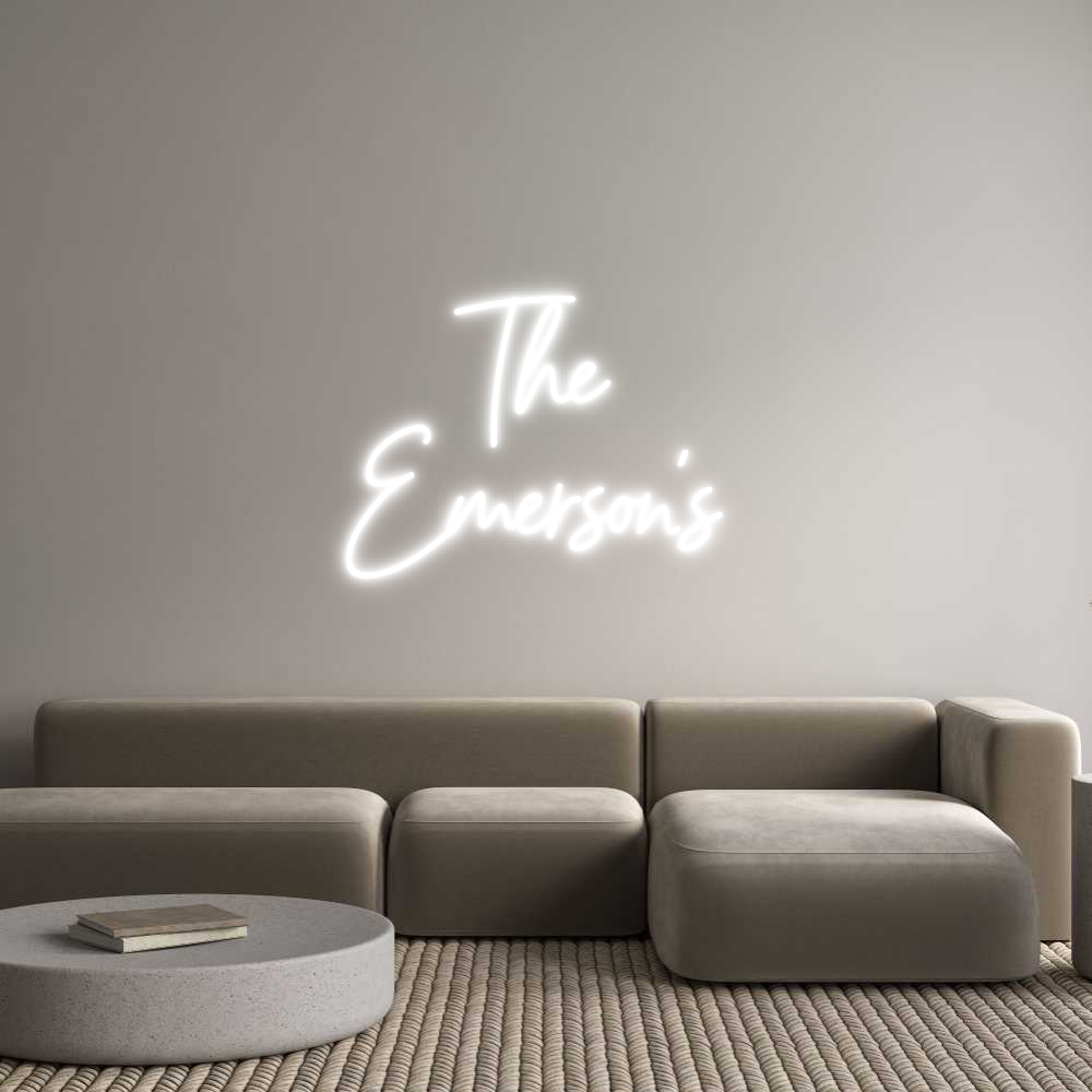 Custom Neon Sign Online Editor The 
Emerson...