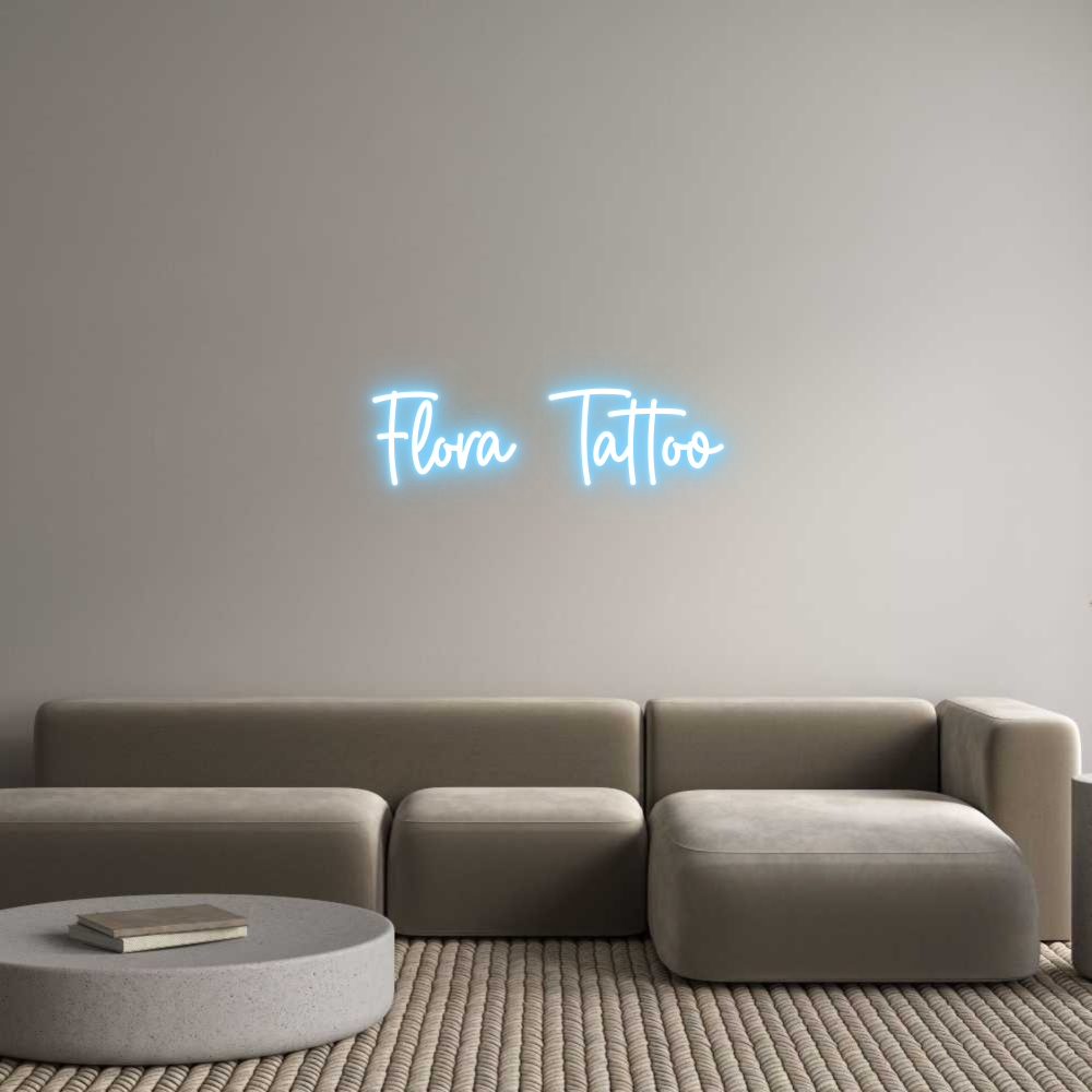 Custom Neon Sign Online Editor Flora Tattoo