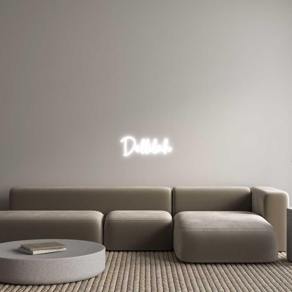 Custom Neon Sign Online Editor Dellilah