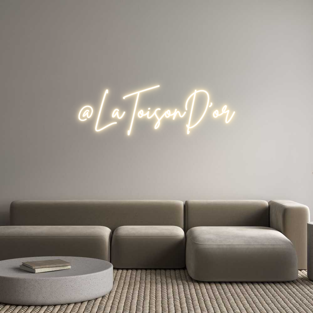 Custom Neon Sign Online Editor @LaToisonD'or