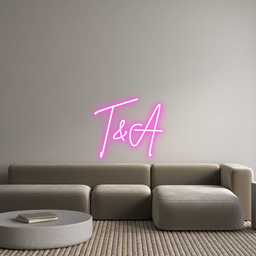 Custom Neon Sign Online Editor T&A