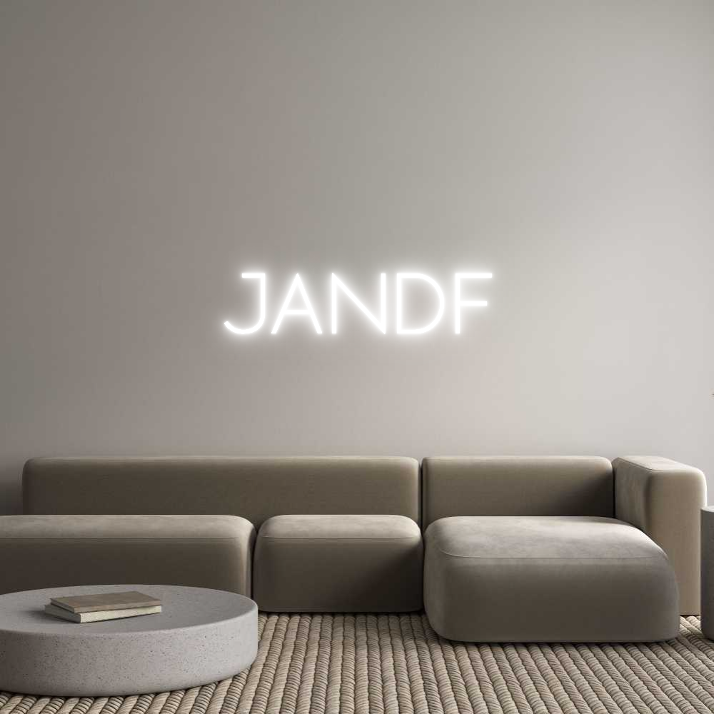 Custom Neon Sign Online Editor JANDF