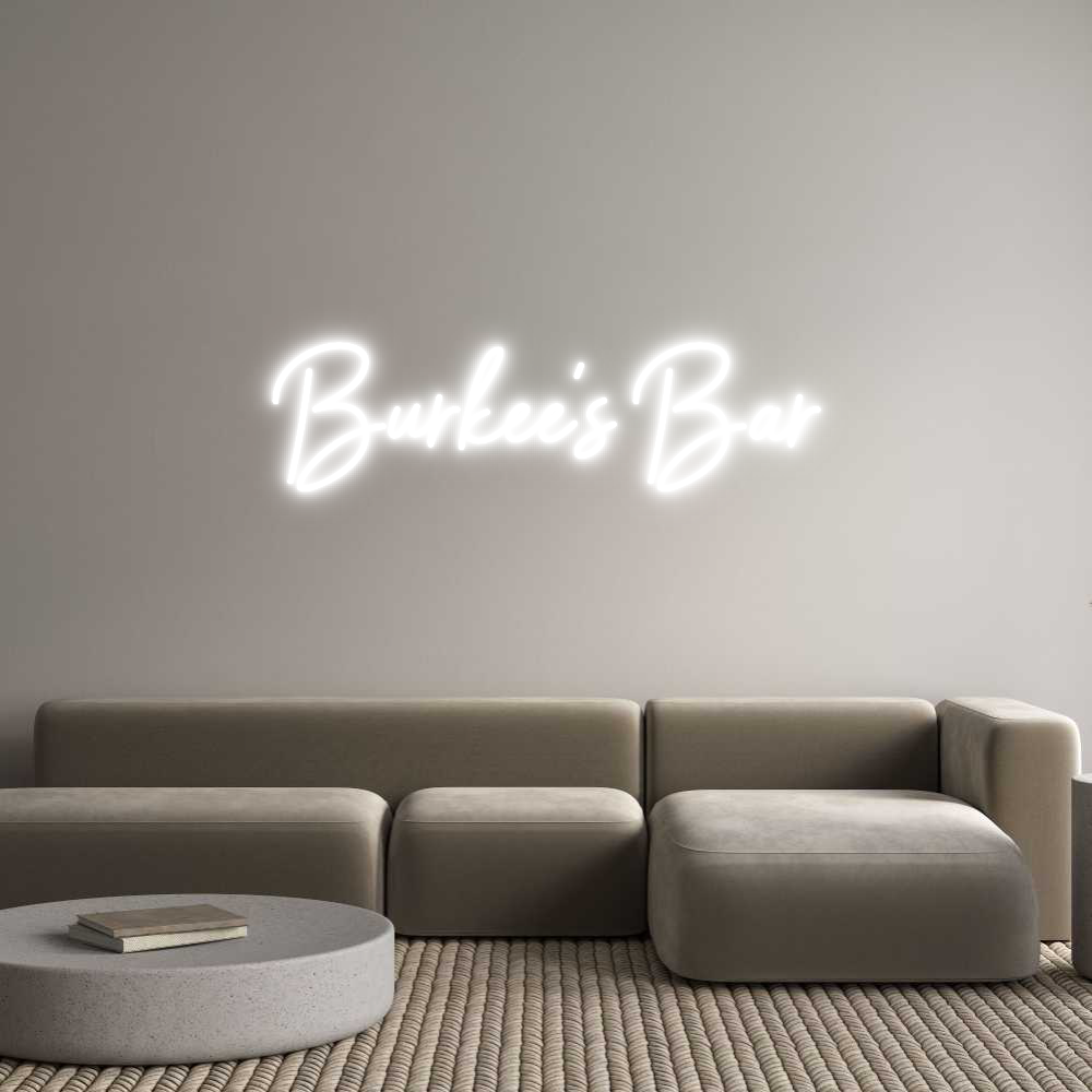 Custom Neon Sign Online Editor Burkee's Bar