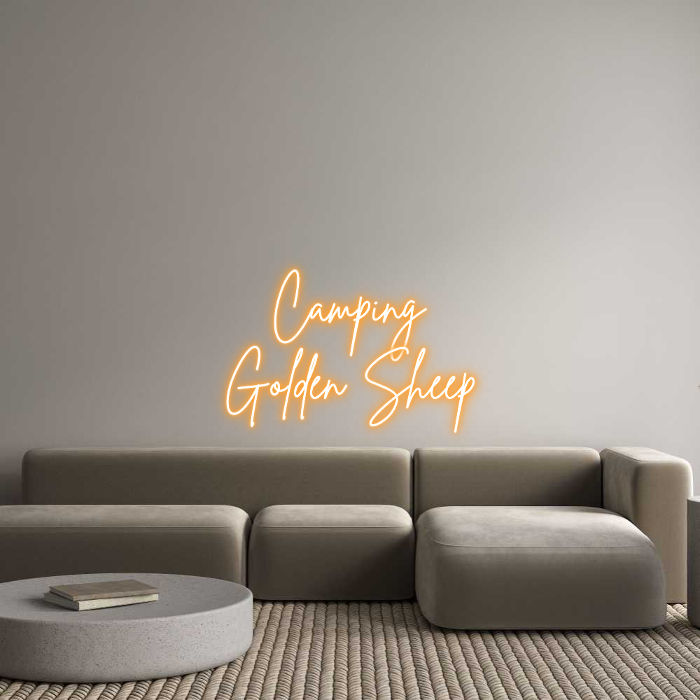 Custom Neon Sign Online Editor Camping
Gold...
