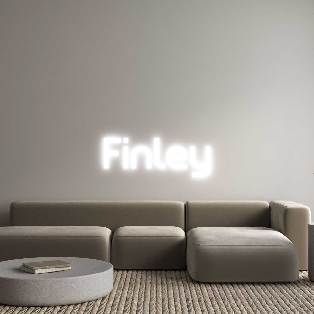 Custom Neon Sign Online Editor Finley