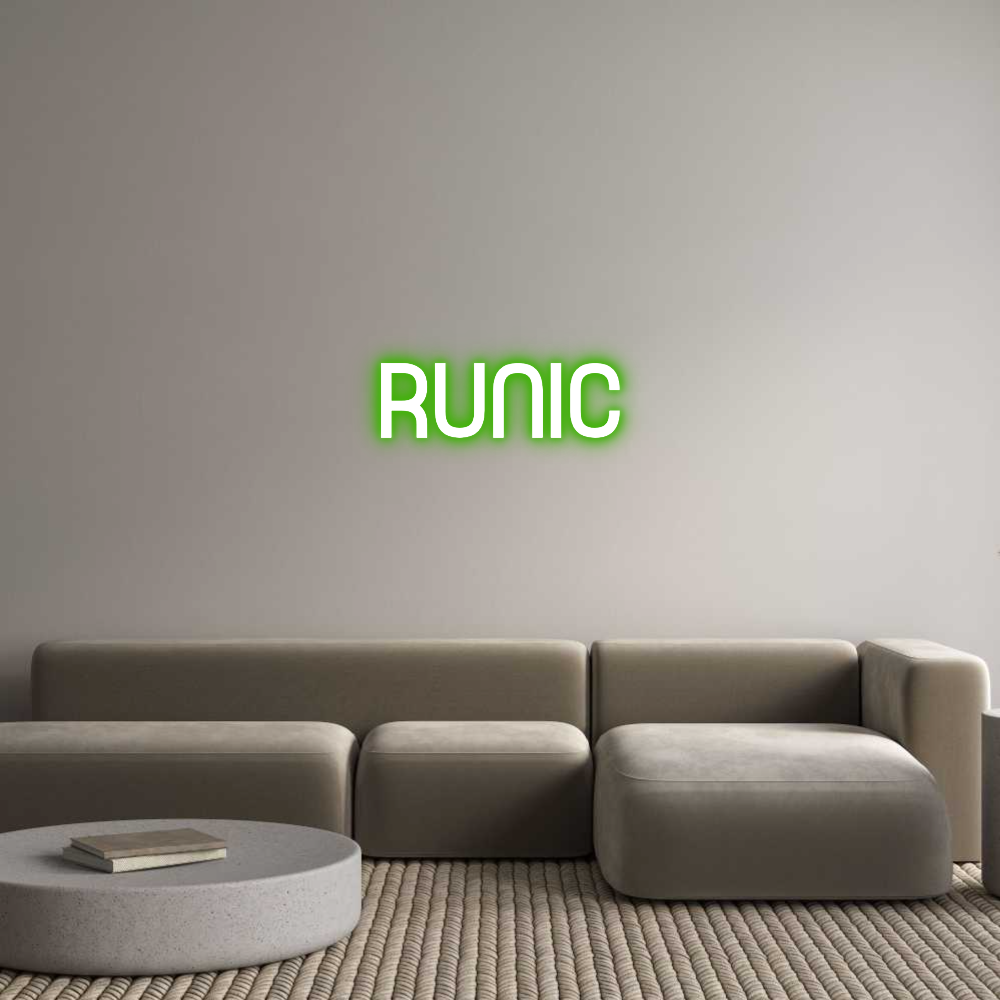 Custom Neon Sign Online Editor RUNIC