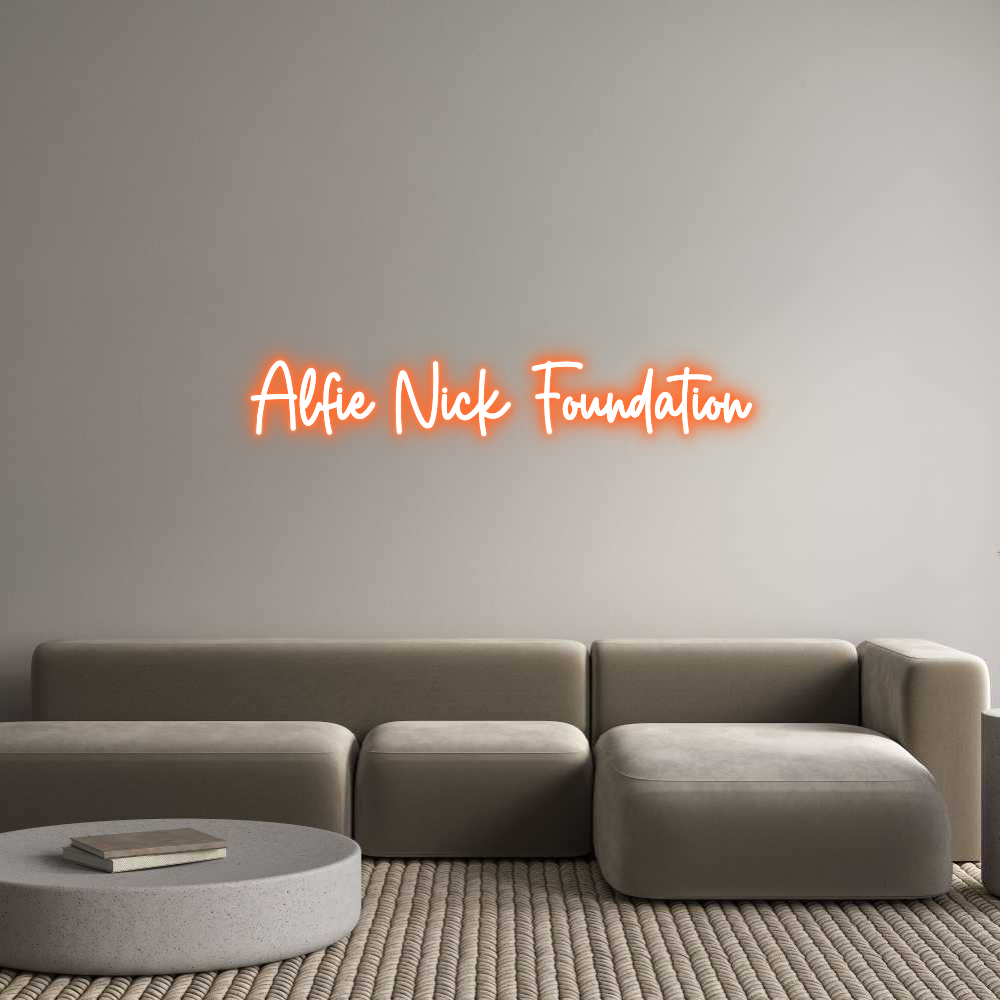 Custom Neon Sign Online Editor Alfie Nick Fo...