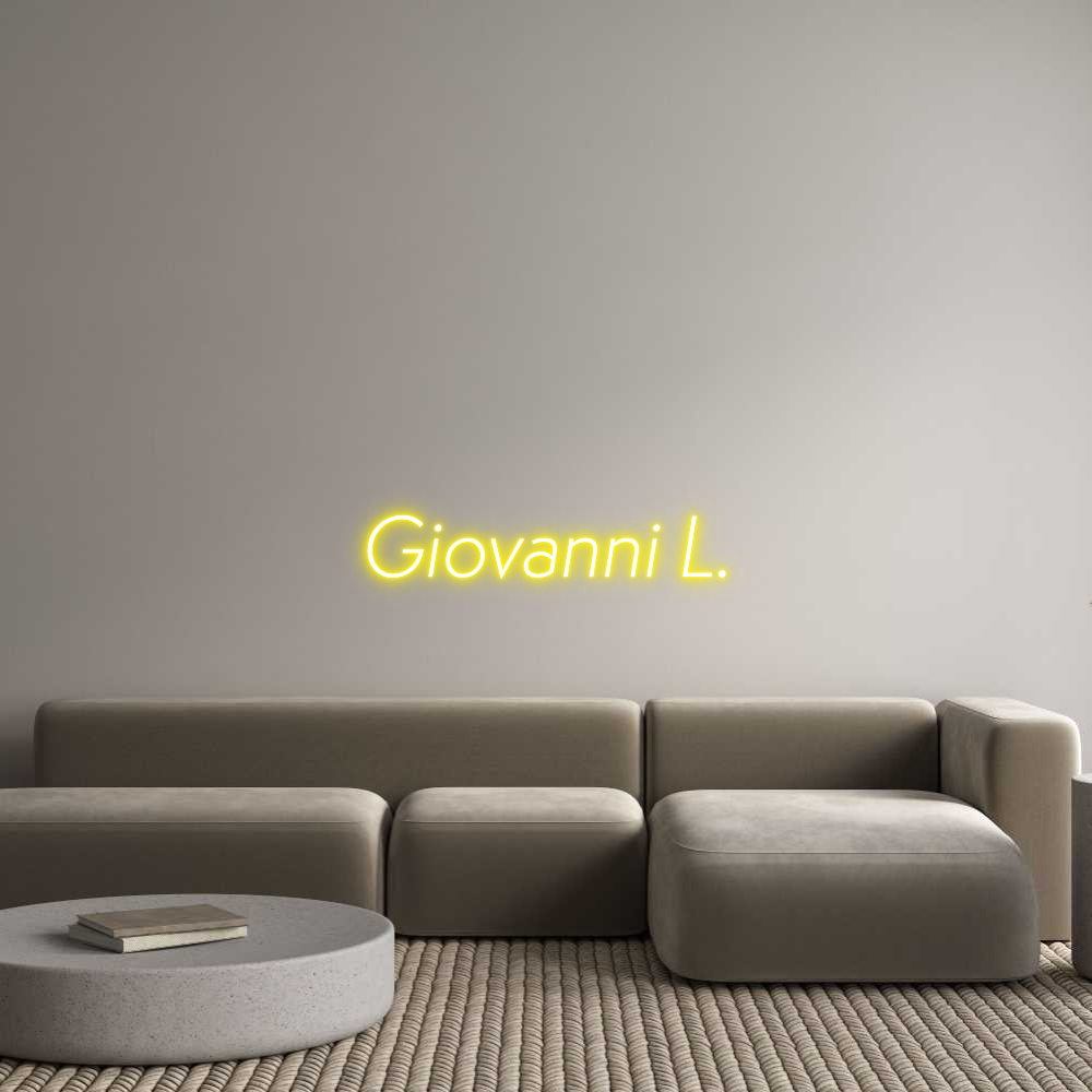 Custom Neon Sign Online Editor Giovanni L.