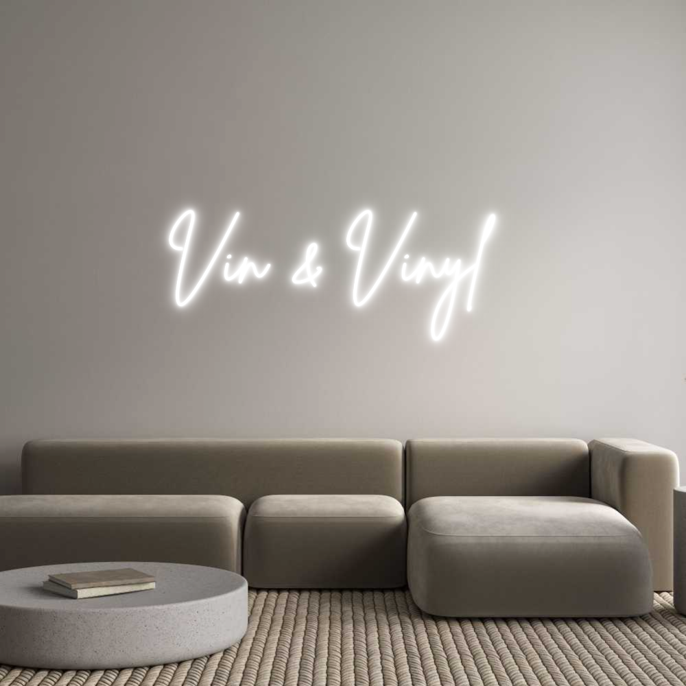 Custom Neon Sign Online Editor Vin & Vinyl