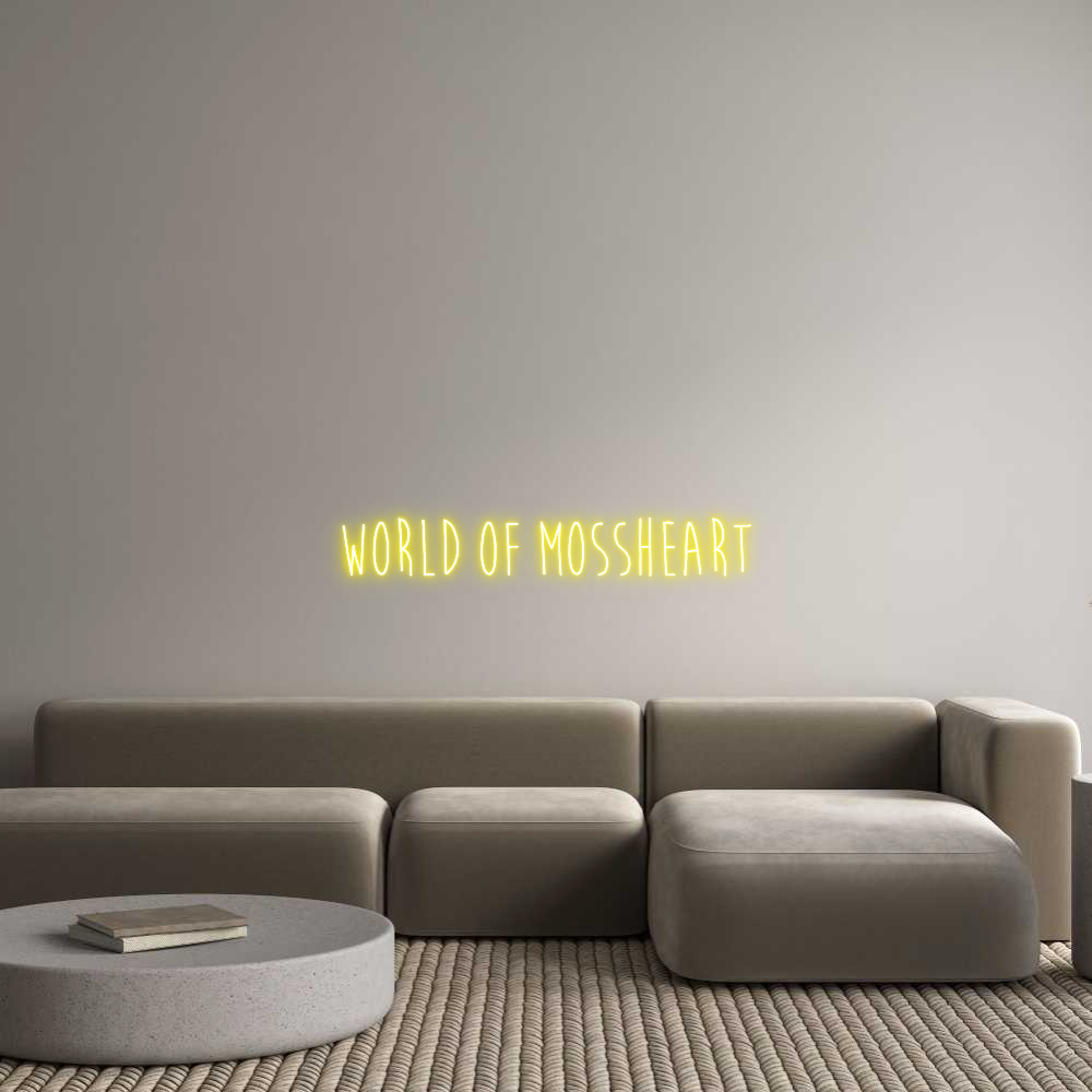 Custom Neon Sign Online Editor World of Moss...