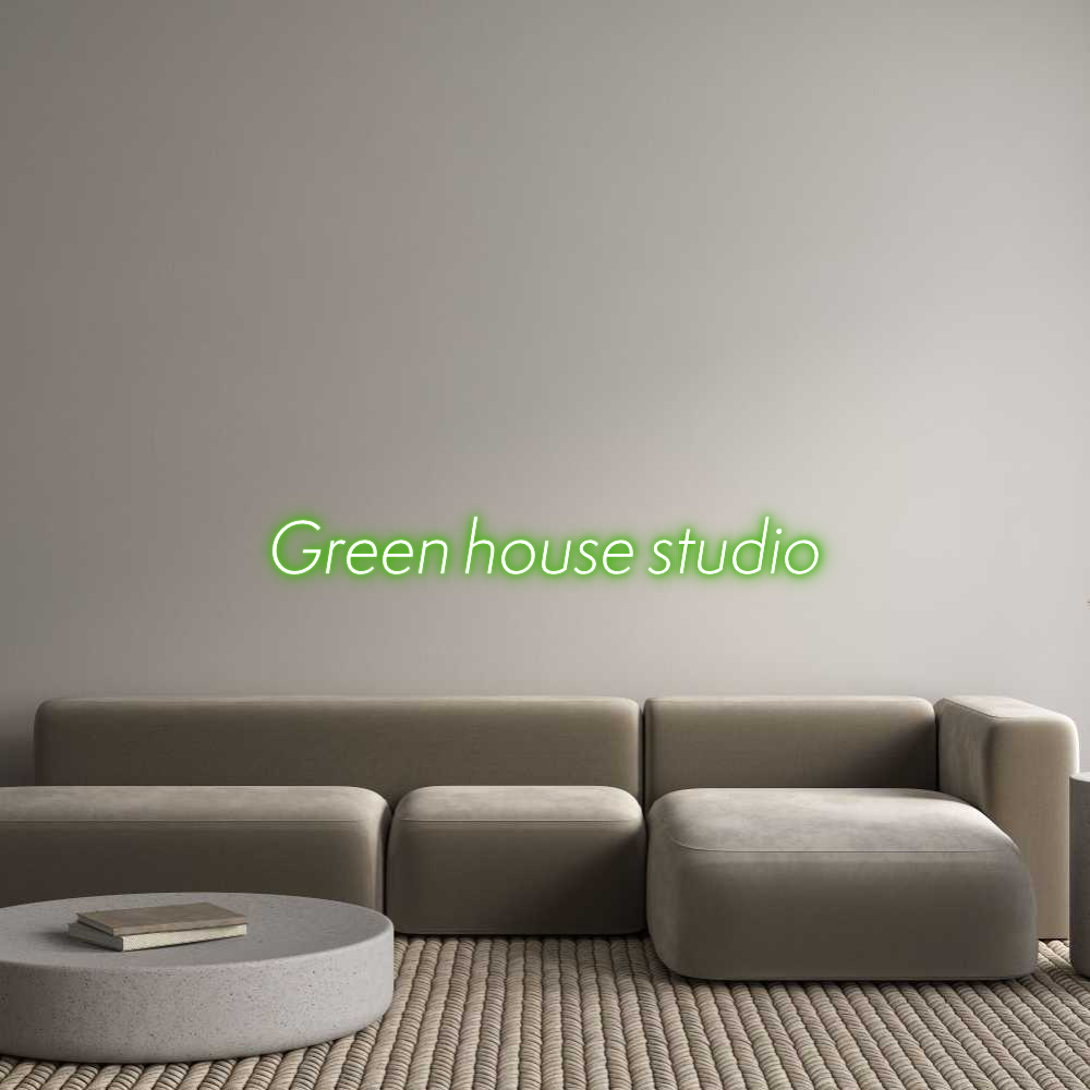 Custom Neon Sign Online Editor Green house s...