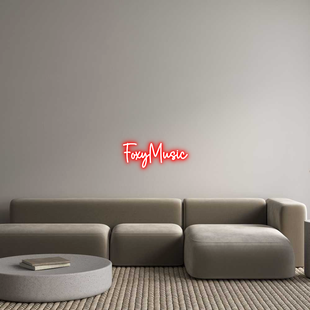 Custom Neon Sign Online Editor FoxyMusic