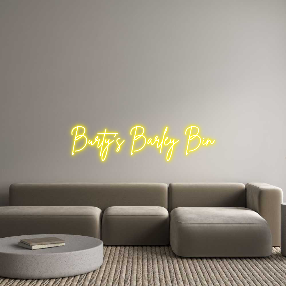 Custom Neon Sign Online Editor Burty’s Barle...