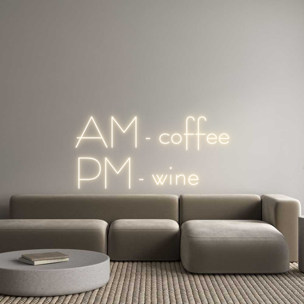 Custom Neon Sign Online Editor AM - coffee
...