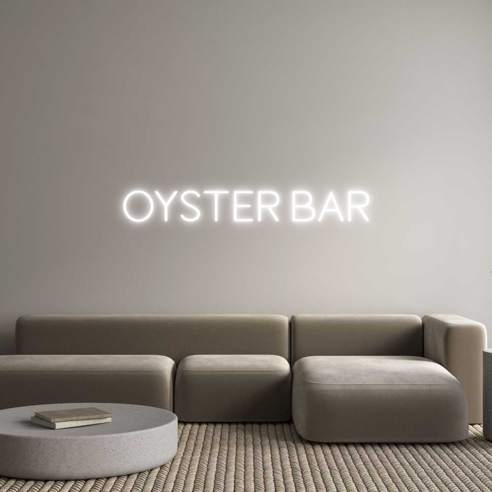 Custom Neon Sign Online Editor OYSTER BAR