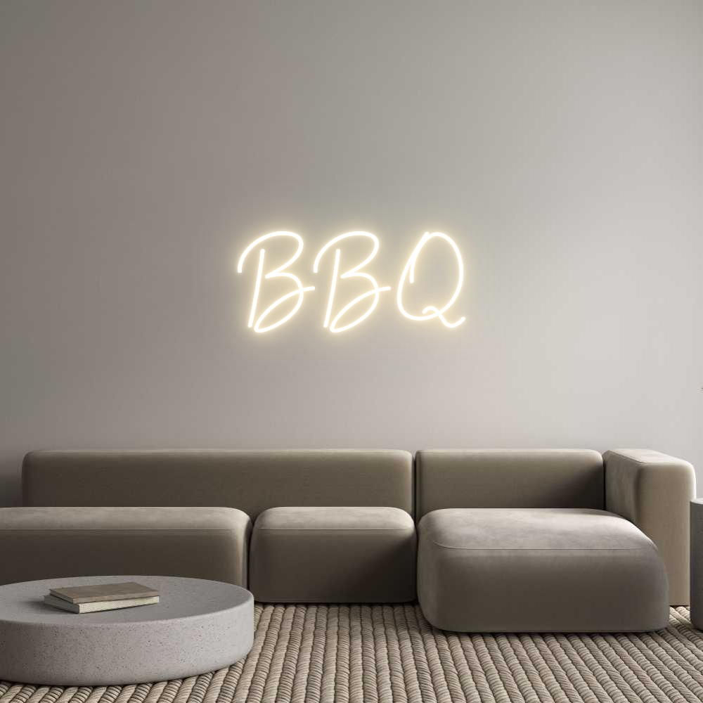 Custom Neon Sign Online Editor BBQ