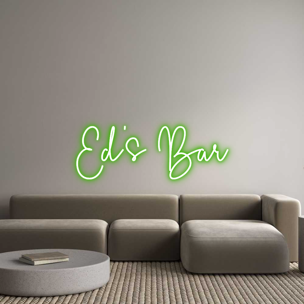 Custom Neon Sign Online Editor Ed's Bar