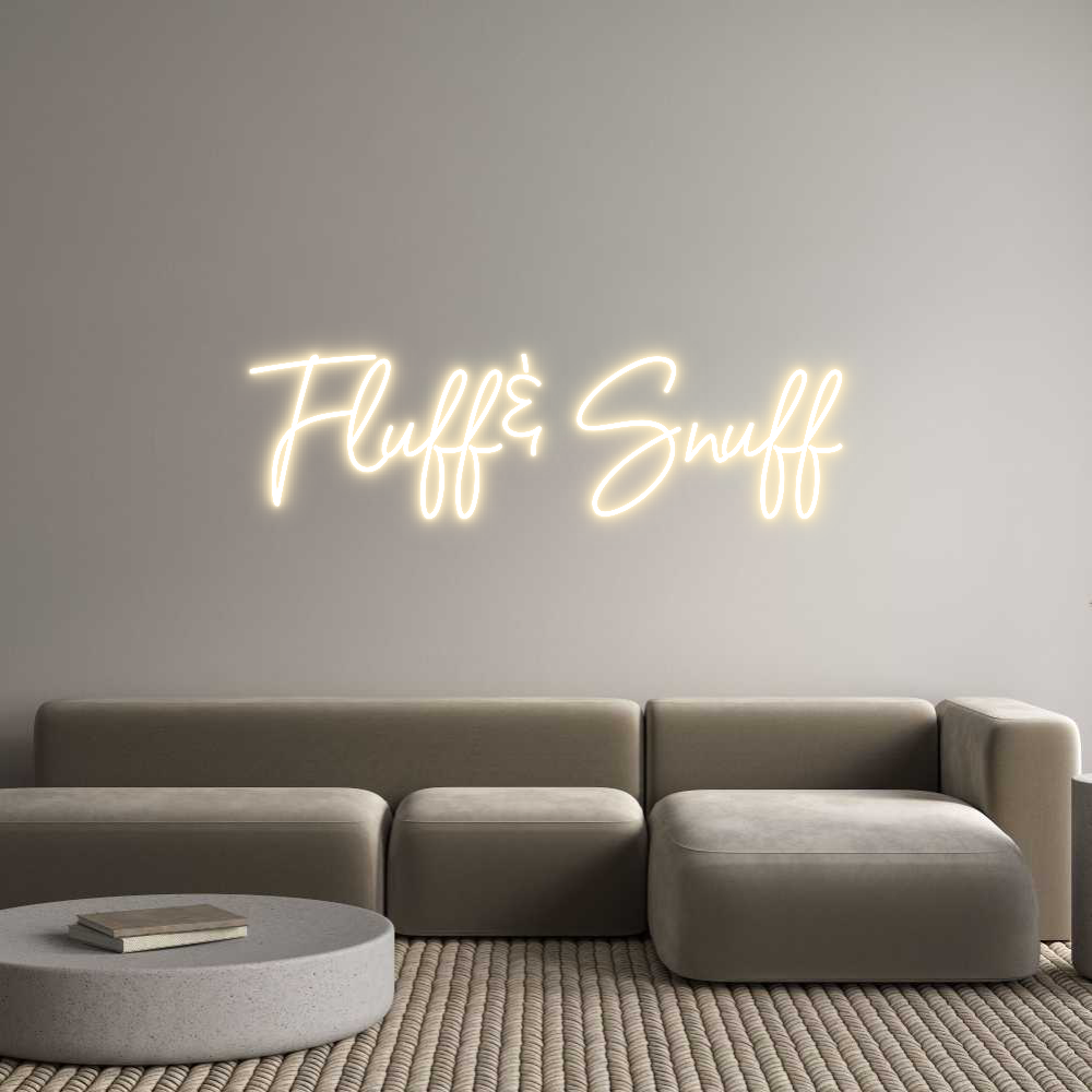 Custom Neon Sign Online Editor Fluff& Snuff