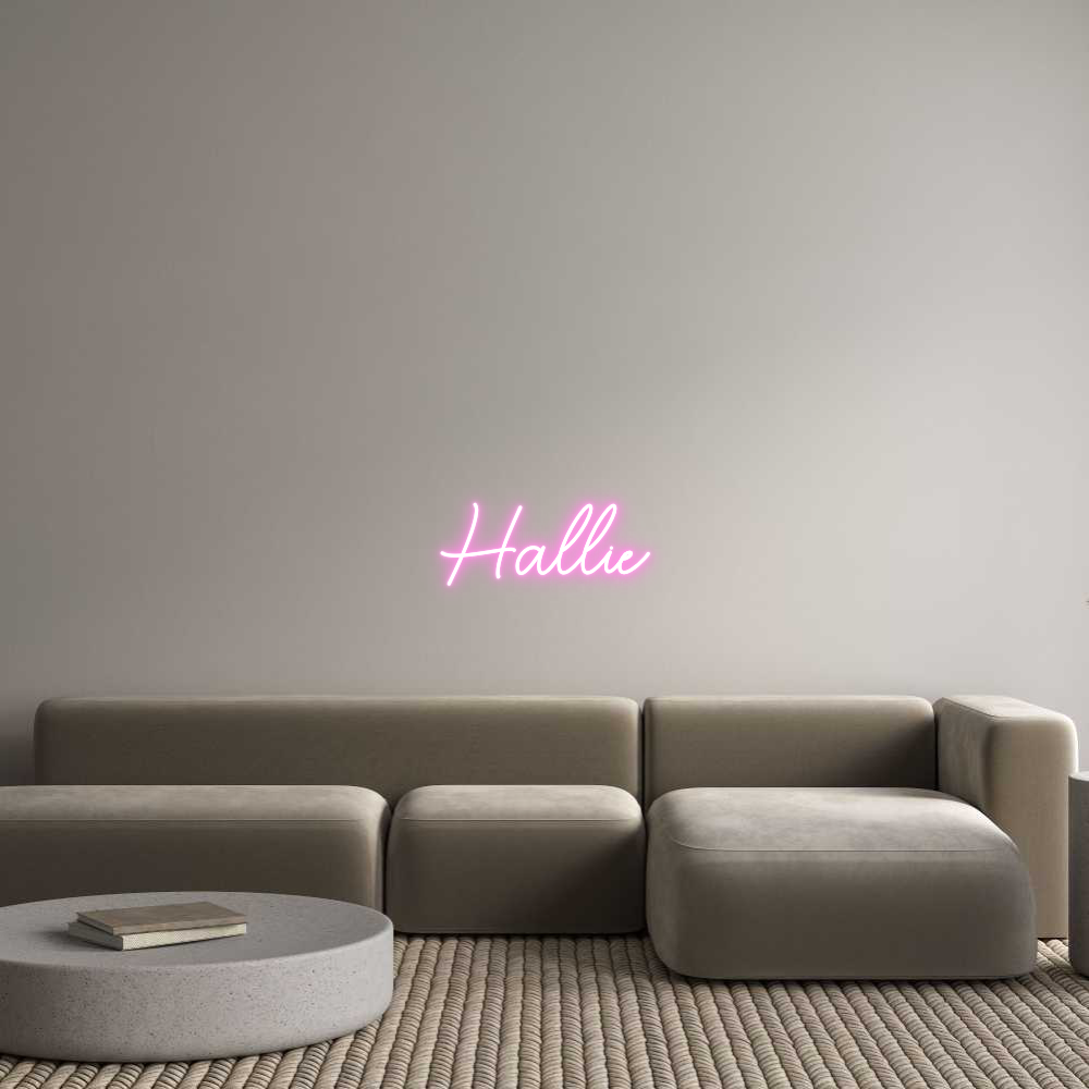 Custom Neon Sign Online Editor Hallie