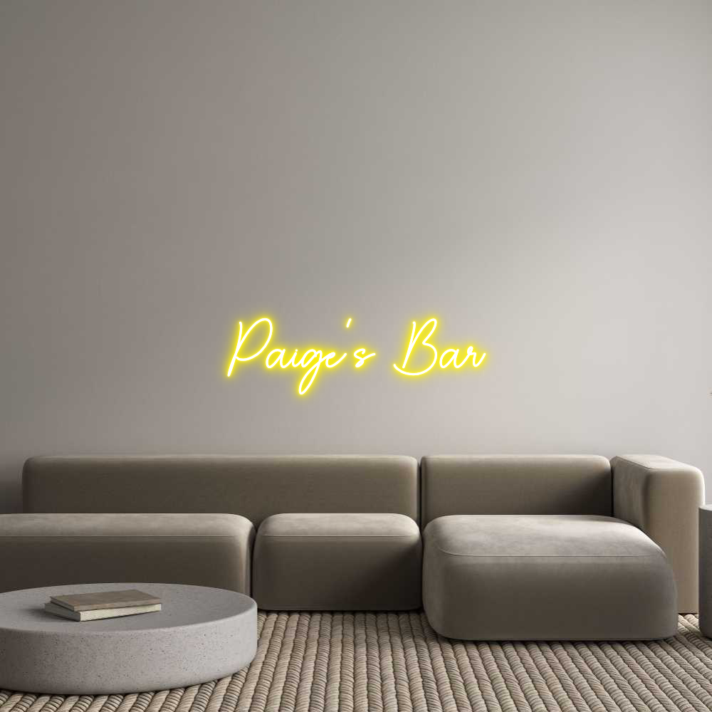 Custom Neon Sign Online Editor Paige’s Bar