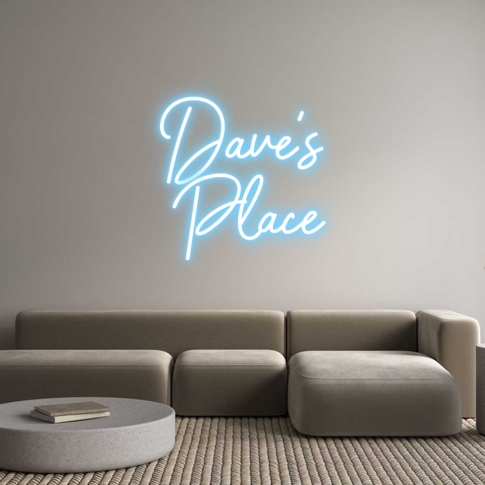 Custom Neon Sign Online Editor Dave's
 Place
