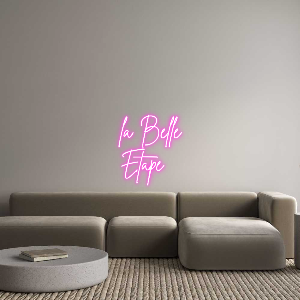 Custom Neon Sign Online Editor la Belle 
Ét...