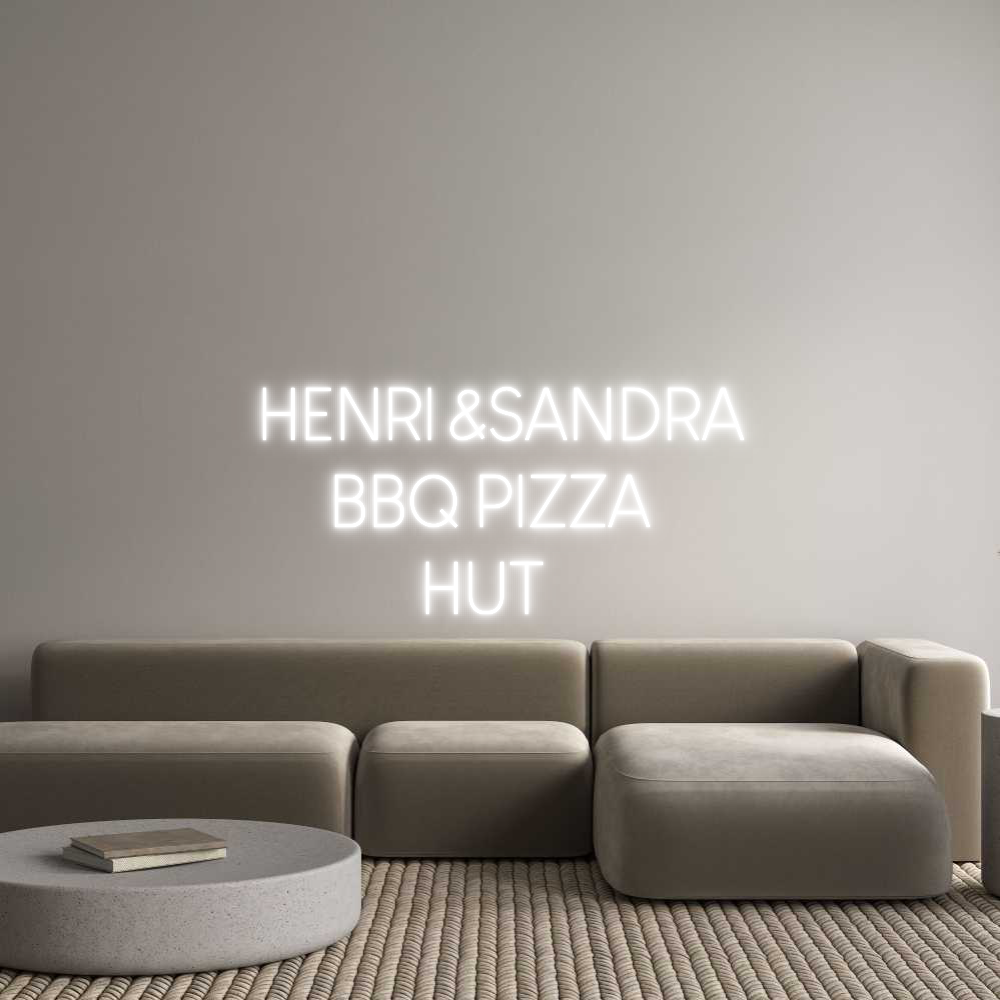 Custom Neon Sign Online Editor HENRI &SANDRA...