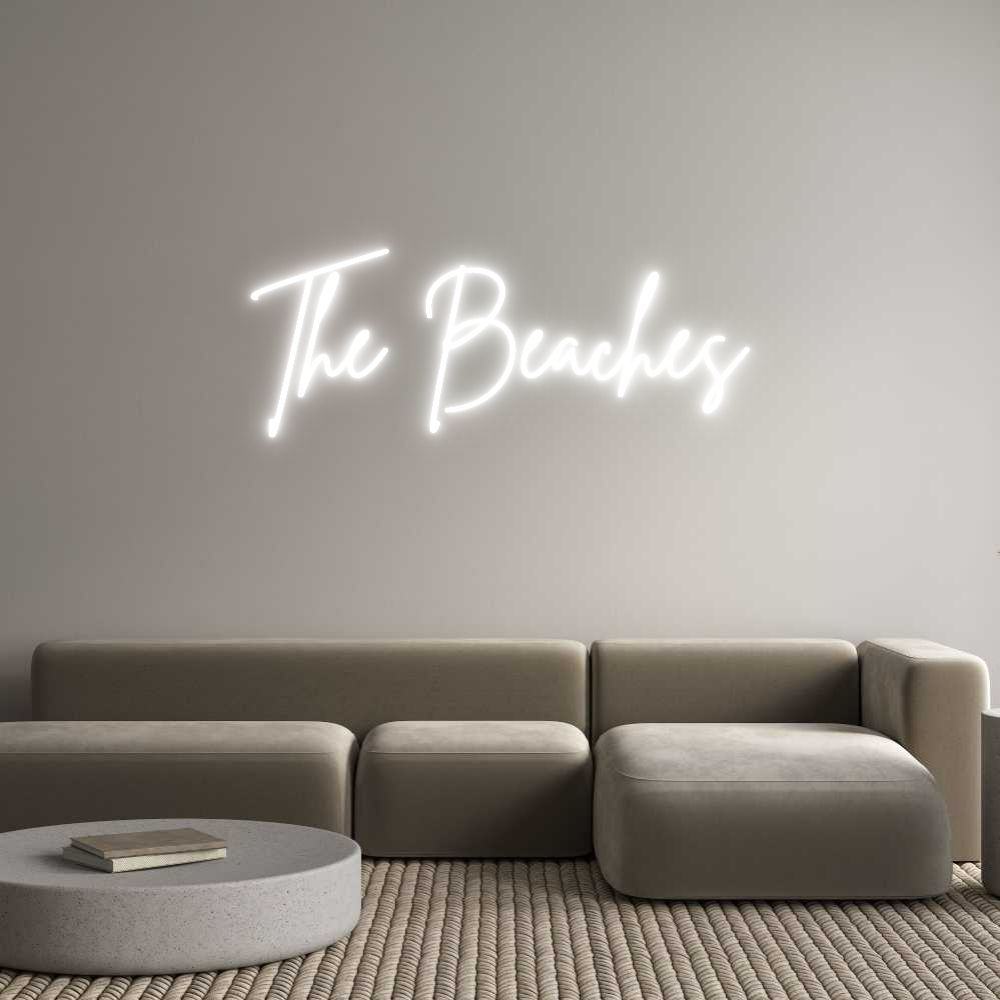 Custom Neon Sign Online Editor The Beaches