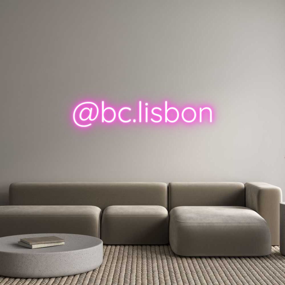 Custom Neon Sign Online Editor @bc.lisbon