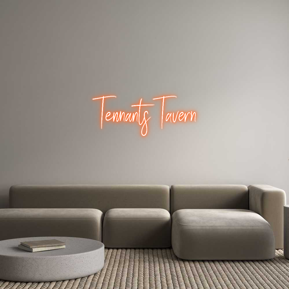 Custom Neon Sign Online Editor Tennants Tavern
