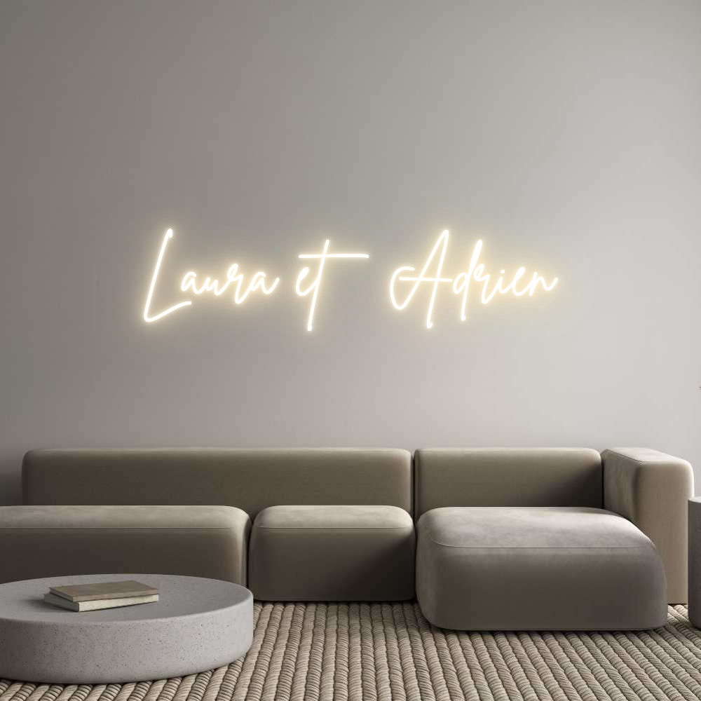 Custom Neon Sign Online Editor Laura et Adrien